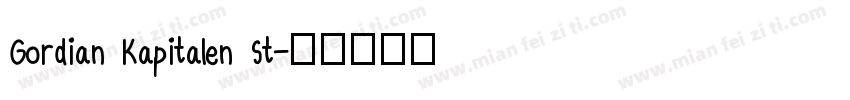 Gordian Kapitalen St字体转换